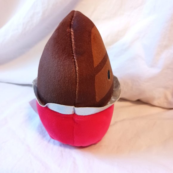 Squishmallow Paulton The Chocolate Bar Red Brown Silver Plush KellyToy 5" - Picture 5 of 7